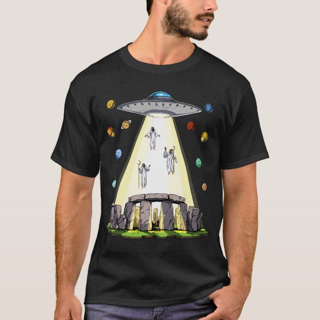 Stonehenge Alien Abduction T-Shirt (Front)