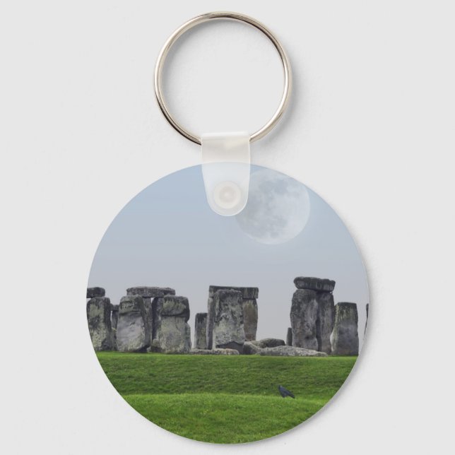 Stonehenge Ancient Historic Site of Power Key Ring (Front)