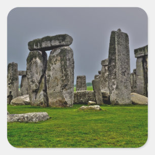 Stonehenge Ancient Historic Site of Power Square Sticker