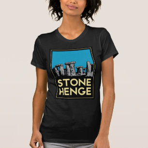 Stonehenge art deco travel poster T-Shirt