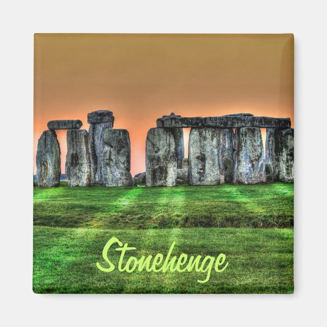 Stonehenge Celtic Standing Stones in Britain Magnet (Front)
