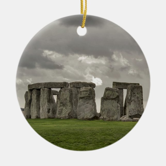 Stonehenge Ceramic Tree Decoration (Front)