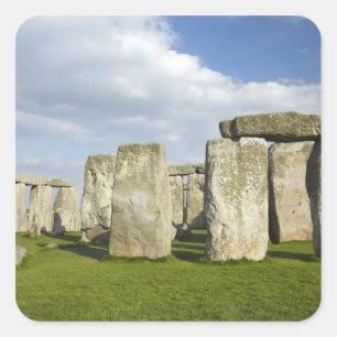 Stonehenge (circa 2500 BC), UNESCO World 3 Square Sticker