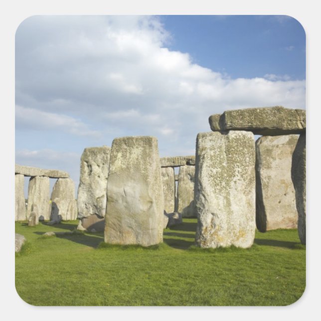 Stonehenge (circa 2500 BC), UNESCO World 3 Square Sticker (Front)