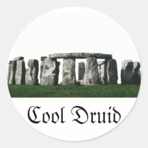 Stonehenge - Cool Druid Classic Round Sticker
