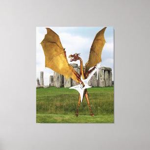 Stonehenge Dragon Canvas Print
