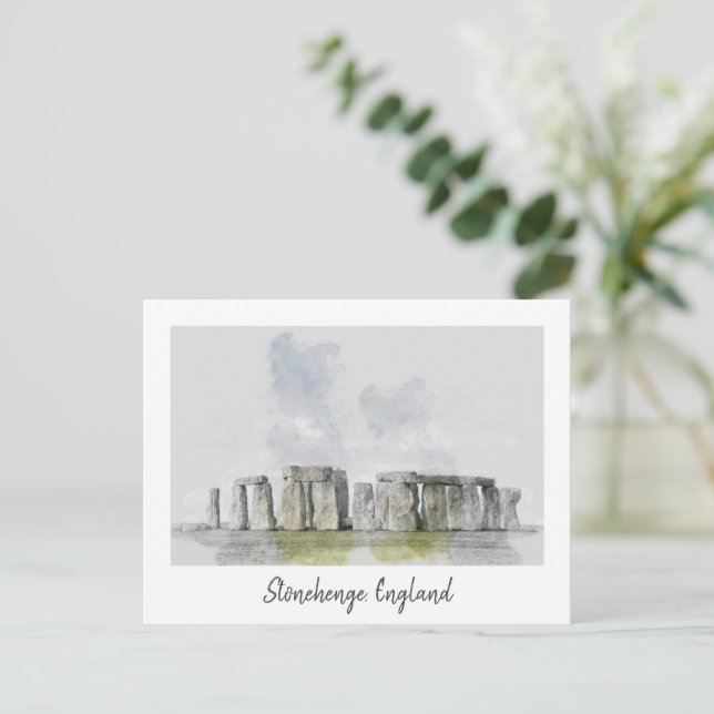 Stonehenge England Postcard – Ancient World  (Standing Front)