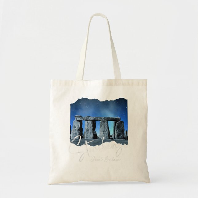 Stonehenge England Souvenir - Stonehenge At Night  Tote Bag (Front)