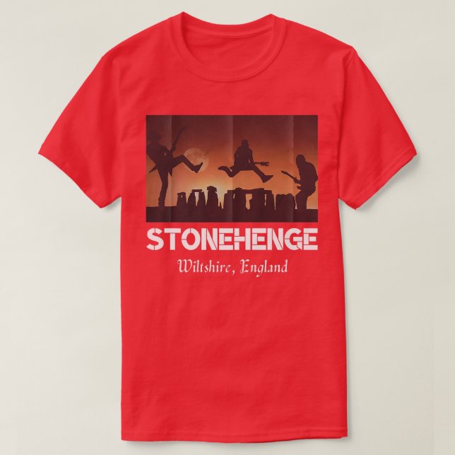 Stonehenge England SouvenirStonehenge At Night1016 T-Shirt (Design Front)