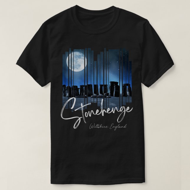 Stonehenge England SouvenirStonehenge At Night146 T-Shirt (Design Front)