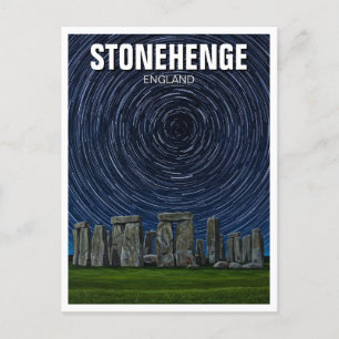 Stonehenge England United Kingdom Startrails Postcard