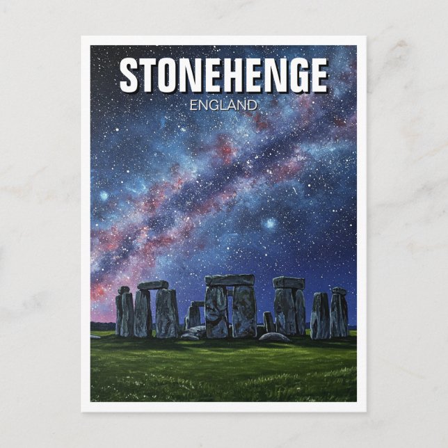Stonehenge England United Kingdom Travel Postcard (Front)