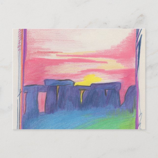 Stonehenge  First Star Art by jrr Postcard (Front)
