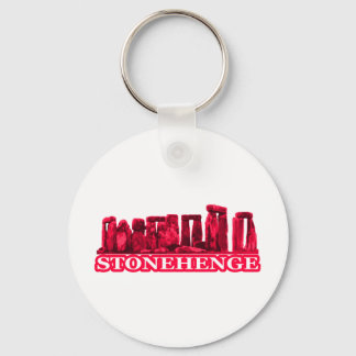 Stonehenge Magenta transp The MUSEUM Zazzle Gifts Key Ring