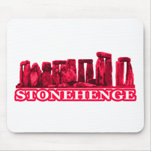 Stonehenge Magenta transp The MUSEUM Zazzle Gifts Mouse Mat