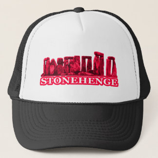Stonehenge Magenta White The MUSEUM Zazzle Gifts Trucker Hat