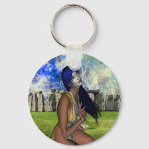 Stonehenge Meditation Key Ring