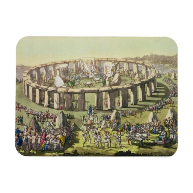 Stonehenge, or a Circular Temple of the Druids, pl Magnet (Horizontal)