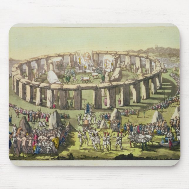 Stonehenge, or a Circular Temple of the Druids, pl Mouse Mat (Front)