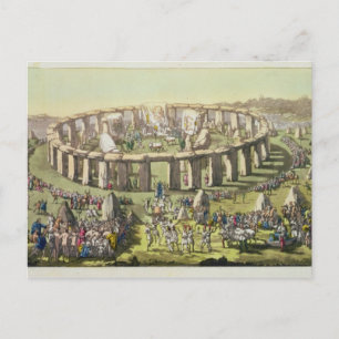 Stonehenge, or a Circular Temple of the Druids, pl Postcard