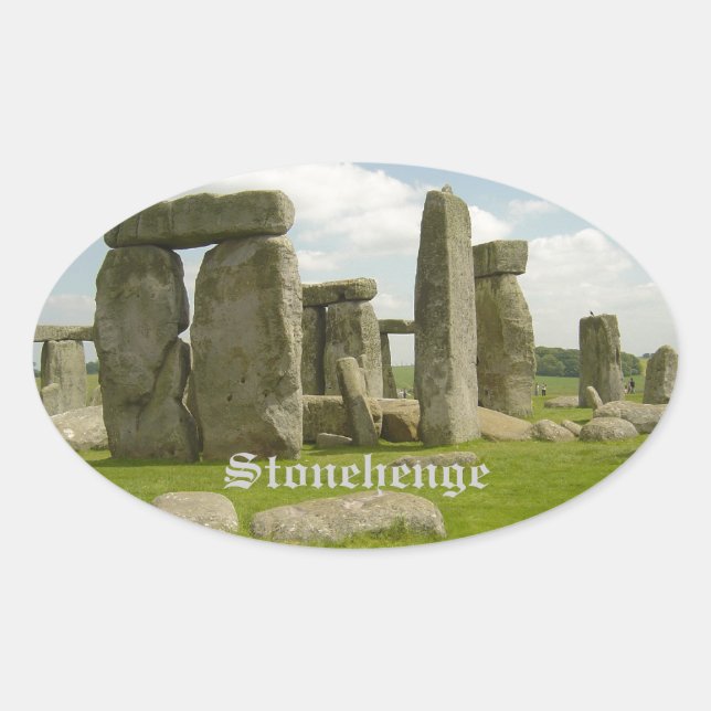 Stonehenge Oval Sticker (Front)