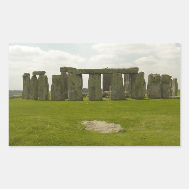 Stonehenge Rectangular Sticker (Front)