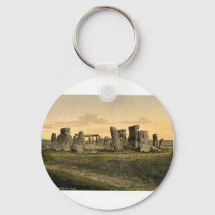 Stonehenge, Salisbury, England rare Photochrom Key Ring