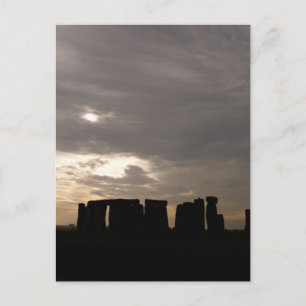 Stonehenge Silhouette Postcard