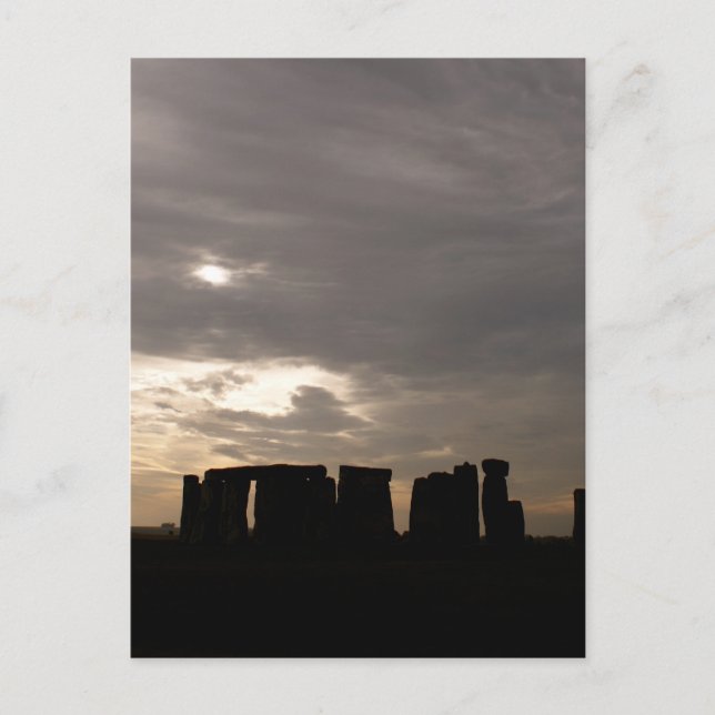 Stonehenge Silhouette Postcard (Front)