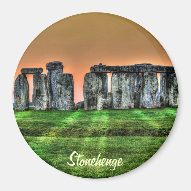 Stonehenge Standing Stones at Sunset Magnet (Front)