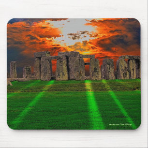 Stonehenge Standing Stones at Sunset Mouse Mat