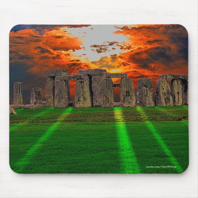 Stonehenge Standing Stones at Sunset Mouse Mat (Front)