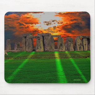 Stonehenge Standing Stones at Sunset Mouse Mat