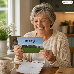 Stonehenge Stone Circle England Personalise Postcard