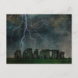 Stonehenge Storm Postcard