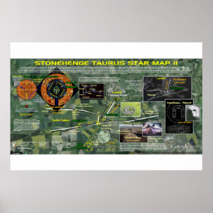 Stonehenge - Taurus Star Map 2 Poster