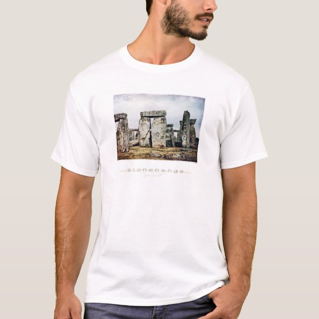 Stonehenge Watercolor Art T-Shirt (Front)