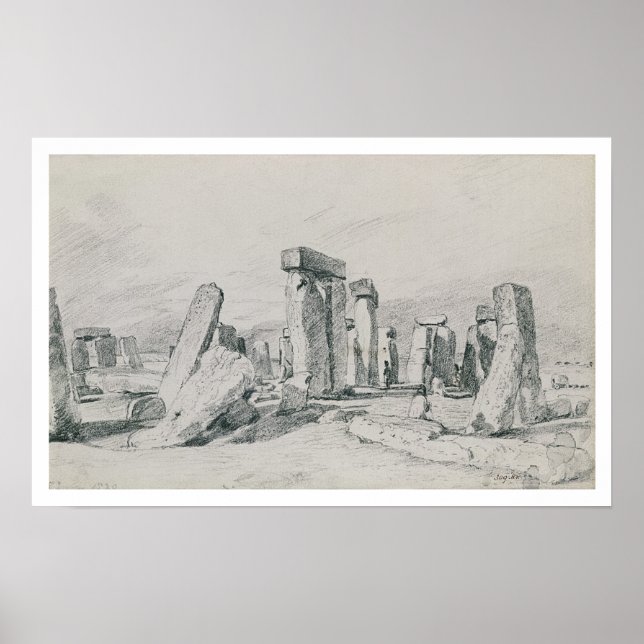Stonehenge, Wiltshire, 1820 (drawing) Poster (Front)