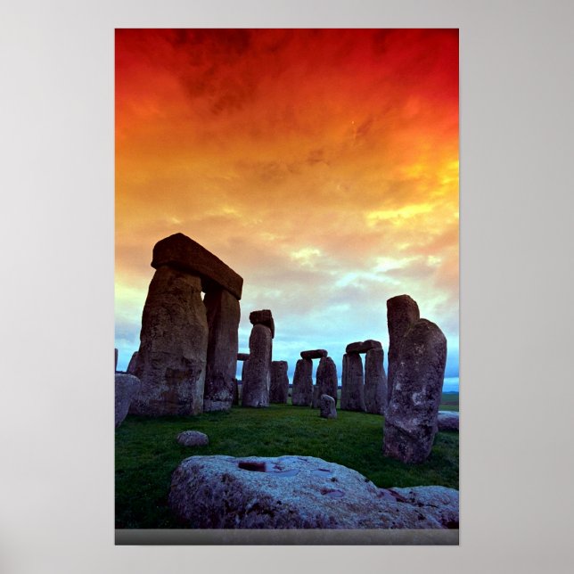 Stonehenge, Wiltshire, England Poster (Front)