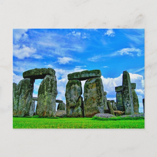 Stonehenge, Wiltshire, England, Prehistoric Stones Holiday Postcard (Front)