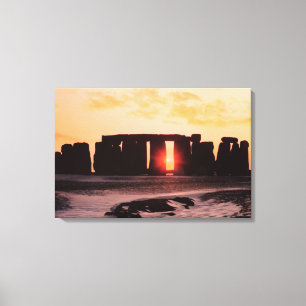 Stonehenge, Winter Solstice Canvas Print