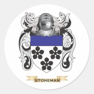 Stoneman Coat of Arms (Family Crest) Classic Round Sticker