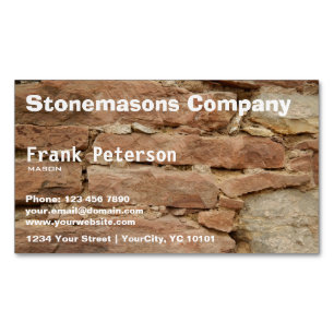 stonemason 	Magnetic business card