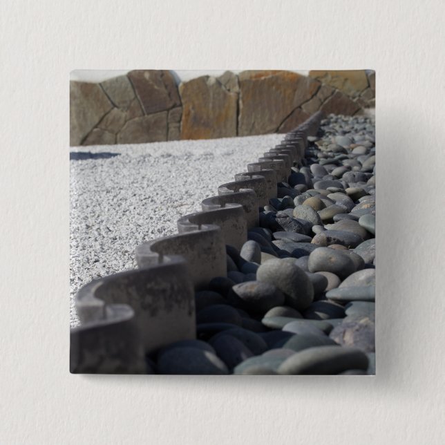 Stones 15 Cm Square Badge (Front)