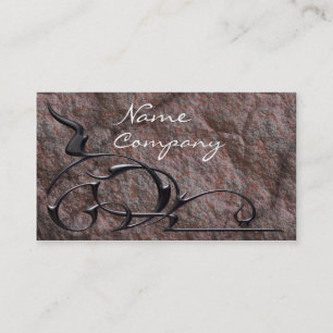 Stones and Swirls Elegance Business Card