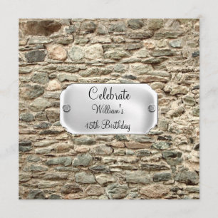 Stone's Birthday Party Invitation