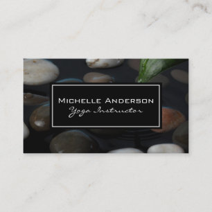 Stones Black Frame White Border Business Card