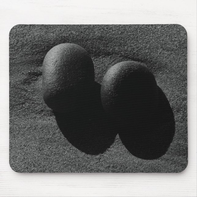 Stones Cool Black & White Photograph Mouse Mat (Front)