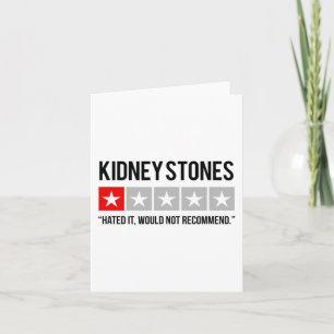 Stones Hated It Fighting Kidney Disease Awareness Card