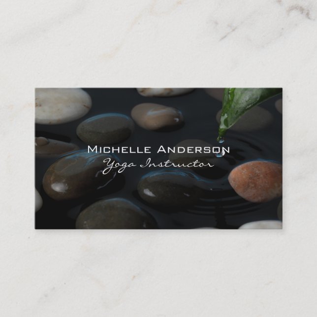 Stones in Pond Business Card (Front)